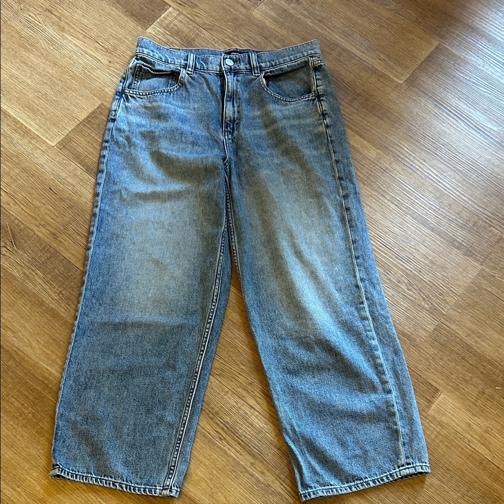 Theory wide leg jeans